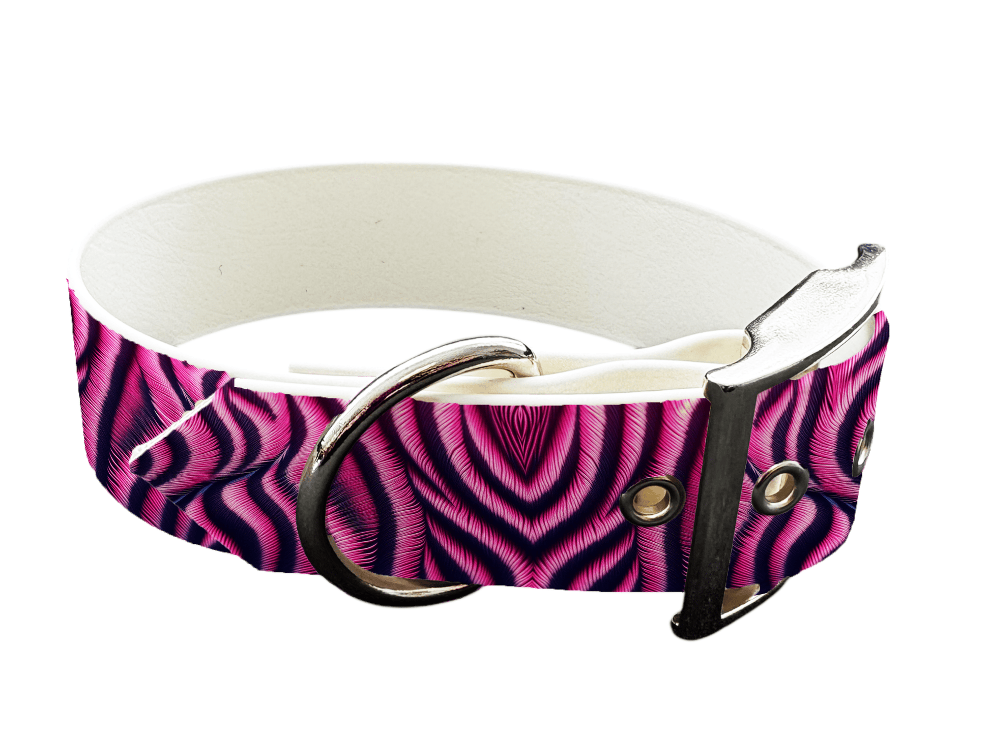 L'atelier du Fourmilier Colliers 31 Collier large pour chien en BioThane® imprimé – Collection fourrures et pelages – 38mm