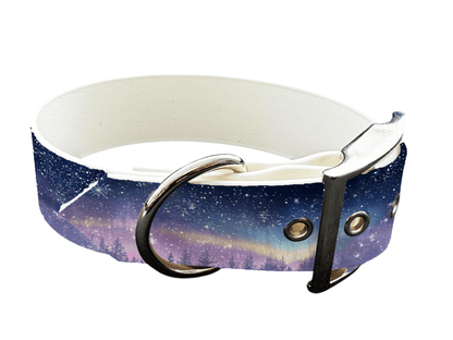 L'atelier du Fourmilier colliers 316 Collier pour chien en BioThane® imprimé – Collection Noël– 25mm