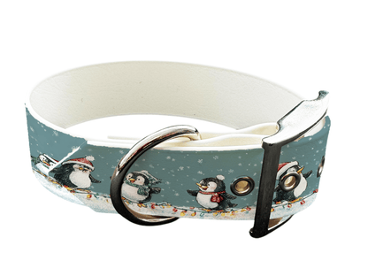 L'atelier du Fourmilier colliers 321 Collier pour chien en BioThane® imprimé – Collection Noël– 25mm