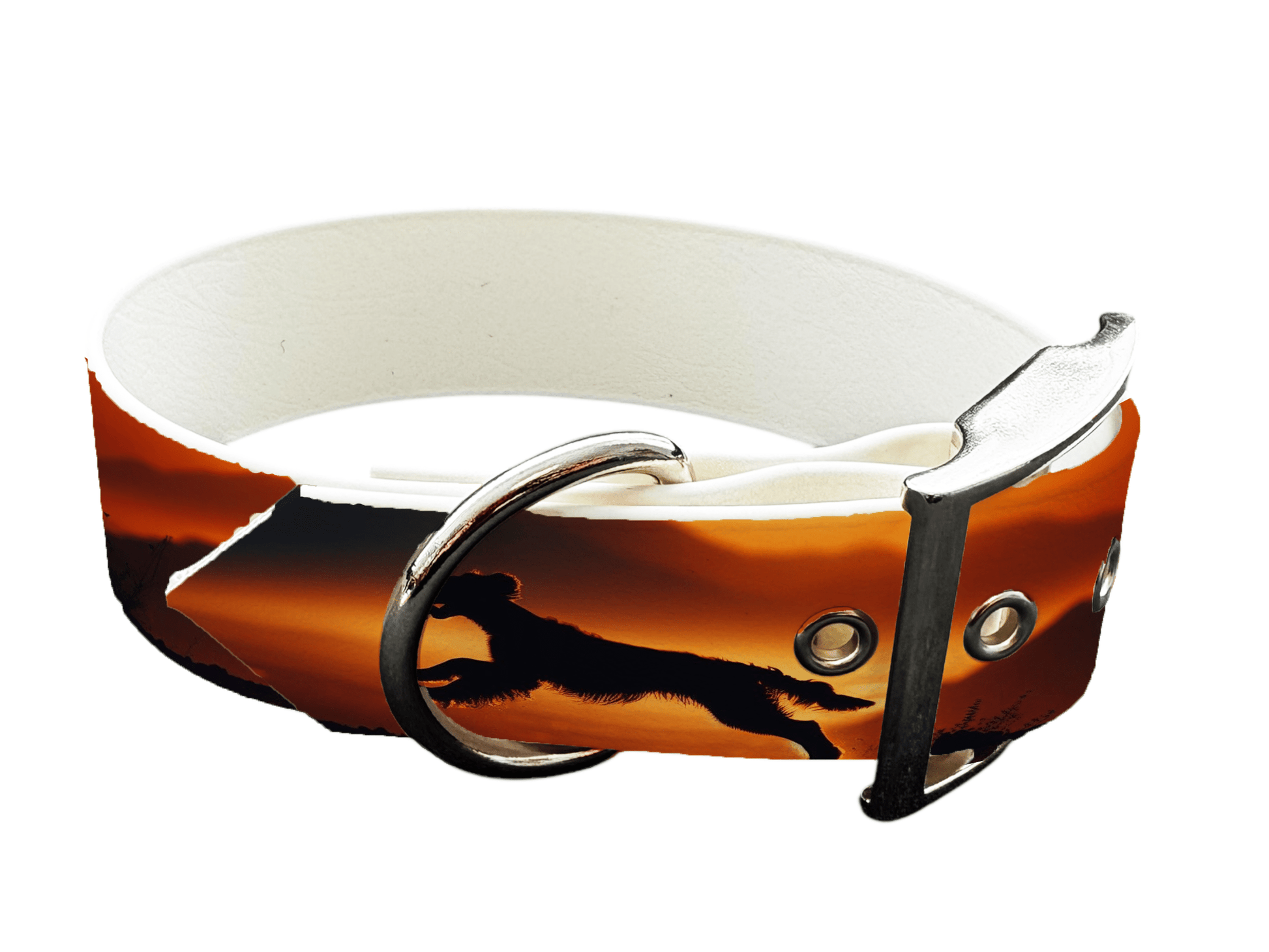 L'atelier du Fourmilier Colliers 33 Collier large pour chien en BioThane® imprimé – Collection chiens– 38mm