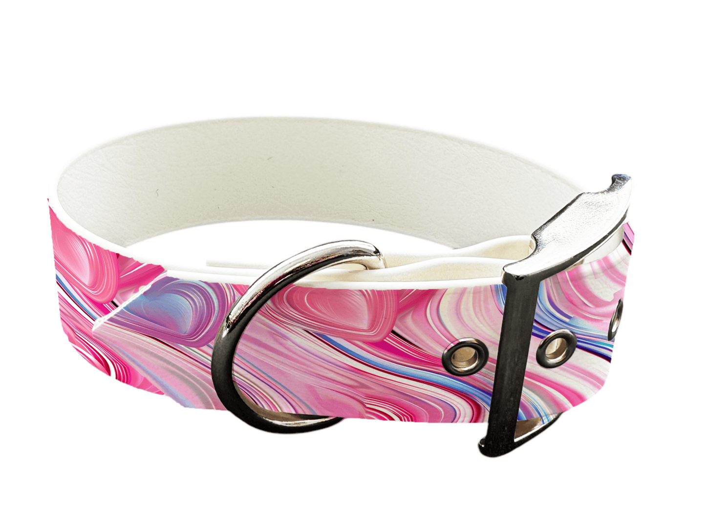 L'atelier du Fourmilier colliers 345 Collier pour chien en BioThane® imprimé – Collection Saint Valentin– 19mm