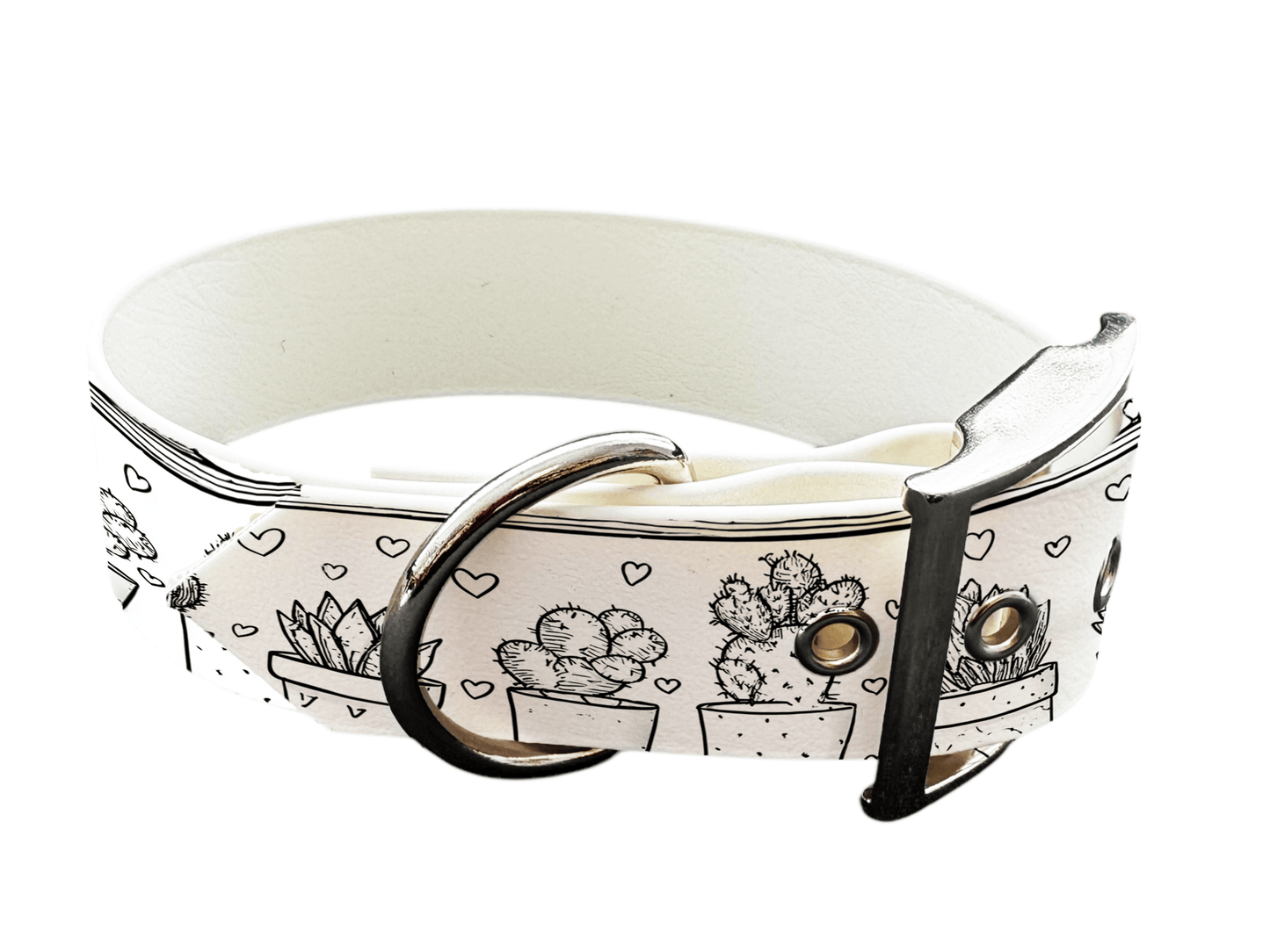 L'atelier du Fourmilier colliers 350 Collier pour chien en BioThane® imprimé – Collection Saint Valentin– 19mm