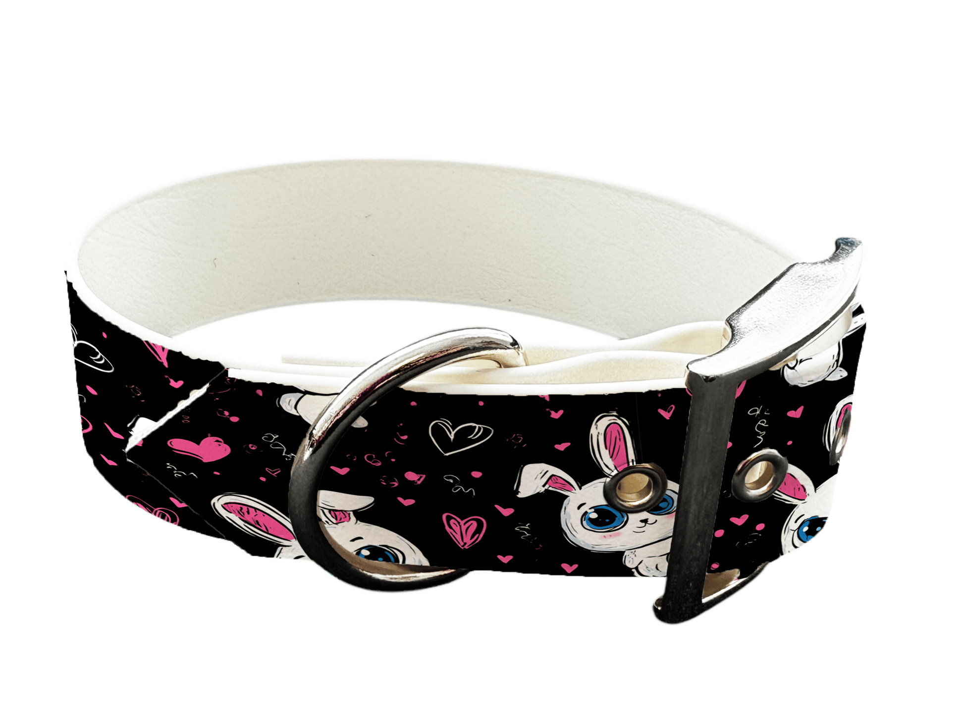 L'atelier du Fourmilier colliers 353 Collier pour chien en BioThane® imprimé – Collection Saint Valentin– 19mm