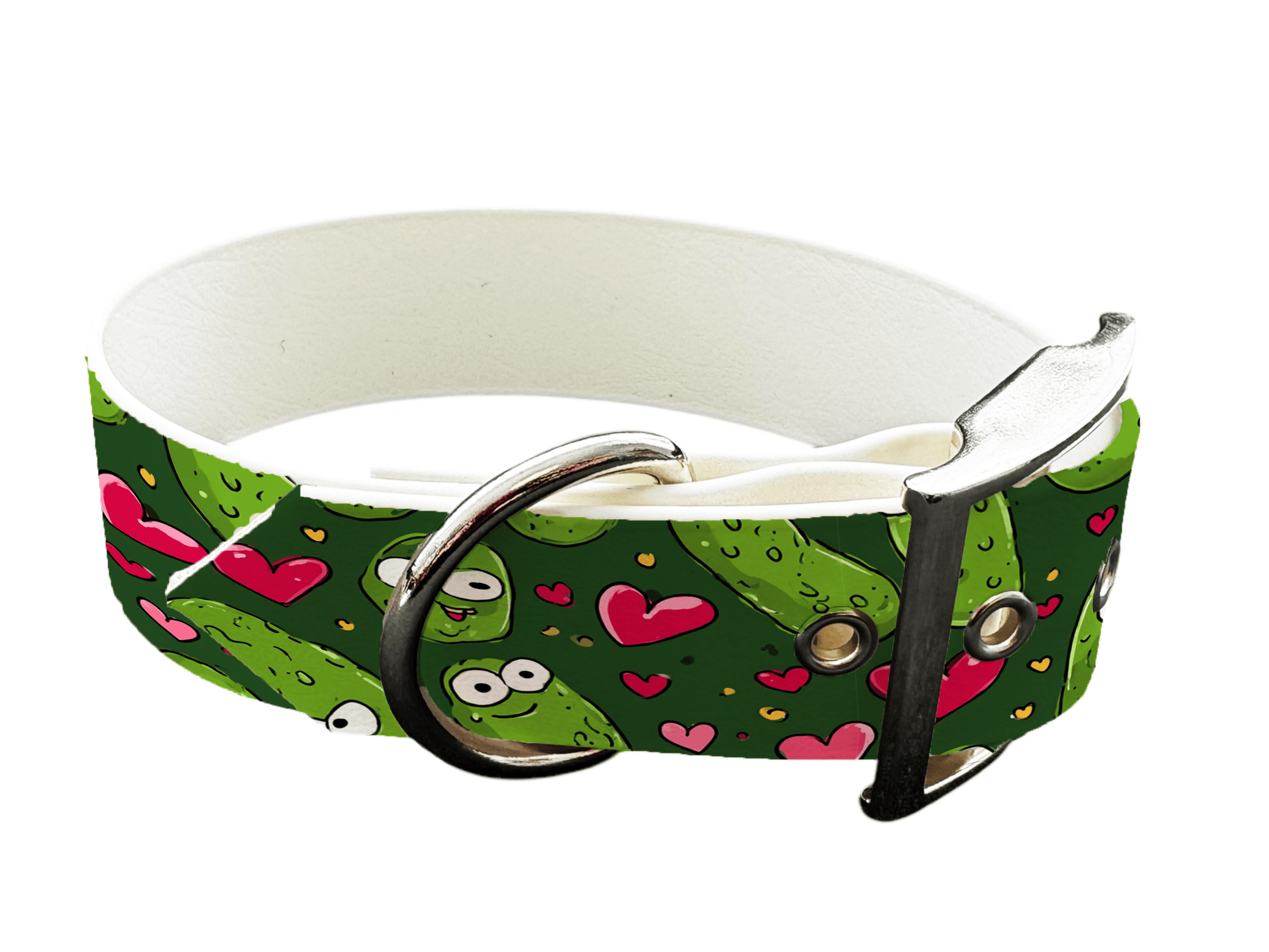 L'atelier du Fourmilier colliers 359 Collier pour chien en BioThane® imprimé – Collection Saint Valentin– 19mm