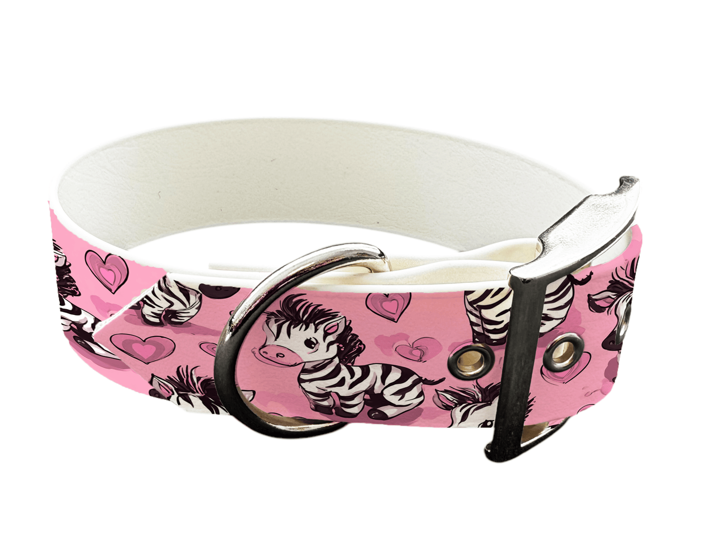 L'atelier du Fourmilier colliers 361 Collier pour chien en BioThane® imprimé – Collection Saint Valentin– 19mm