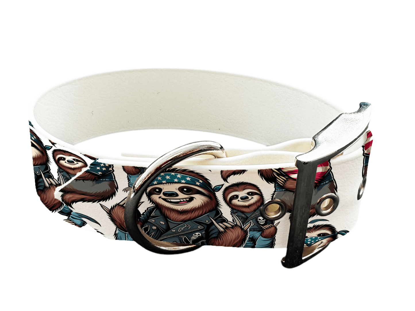 L'atelier du Fourmilier Colliers 37 Collier large pour chien en BioThane® imprimé – Collection animaux pop/kawaii – 38mm