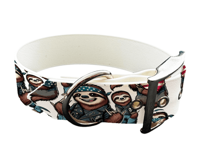 L'atelier du Fourmilier Colliers 37 Collier large pour chien en BioThane® imprimé – Collection animaux pop/kawaii – 38mm