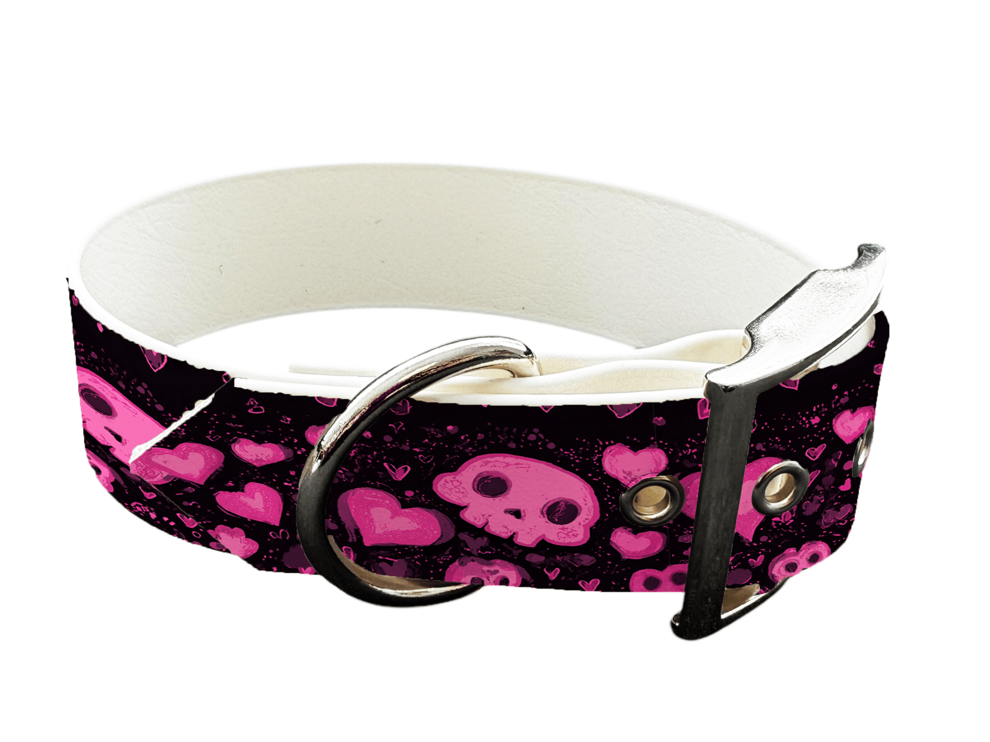 L'atelier du Fourmilier colliers 374 Collier pour chien en BioThane® imprimé – Collection Saint Valentin– 19mm