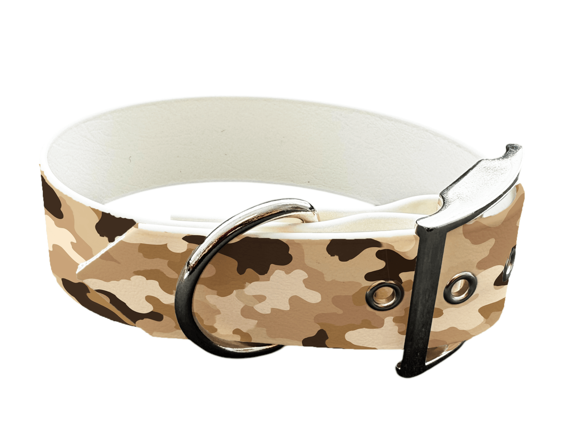 L'atelier du Fourmilier Colliers 394 Collier  large pour chien en BioThane® imprimé – Collection camouflage– 38mm