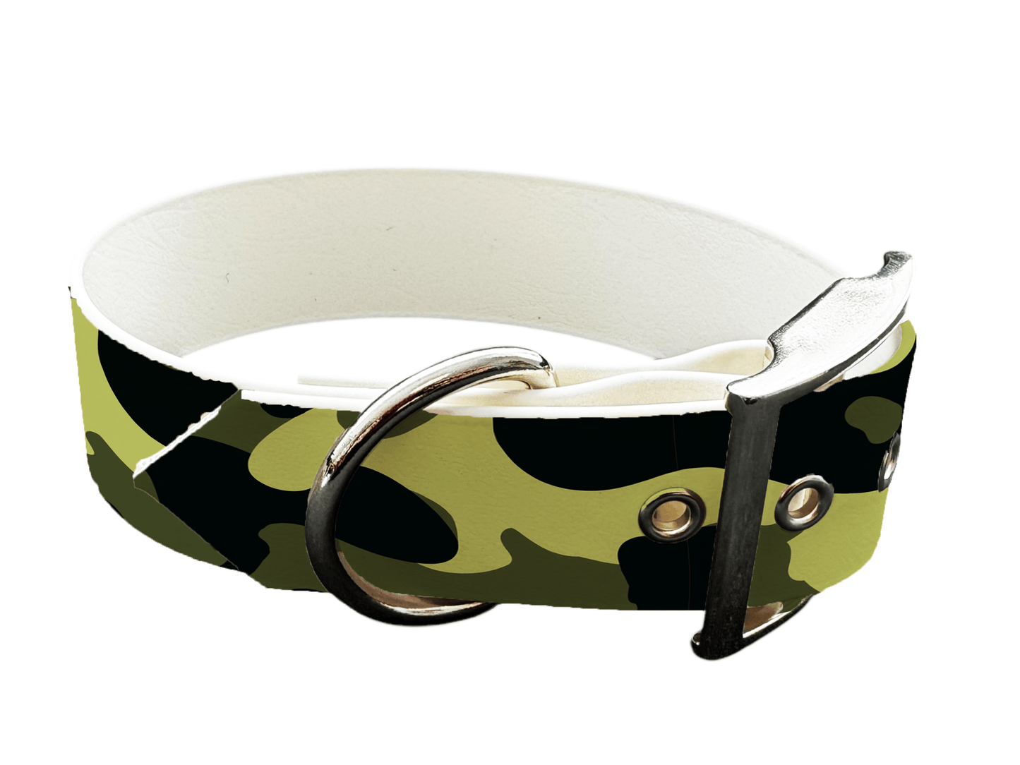 L'atelier du Fourmilier Colliers 396 Collier  large pour chien en BioThane® imprimé – Collection camouflage– 38mm
