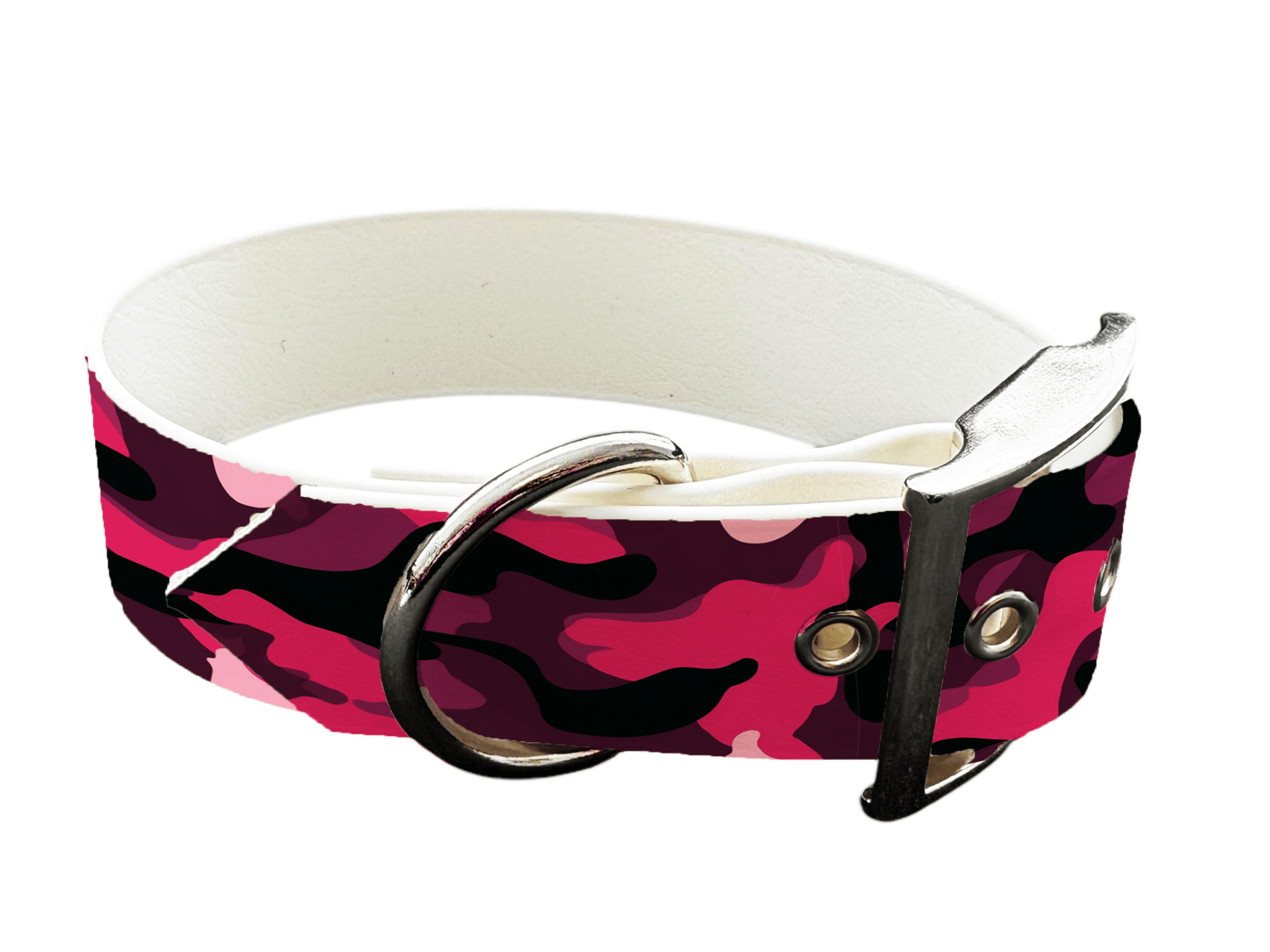 L'atelier du Fourmilier Colliers 397 Collier  large pour chien en BioThane® imprimé – Collection camouflage– 38mm