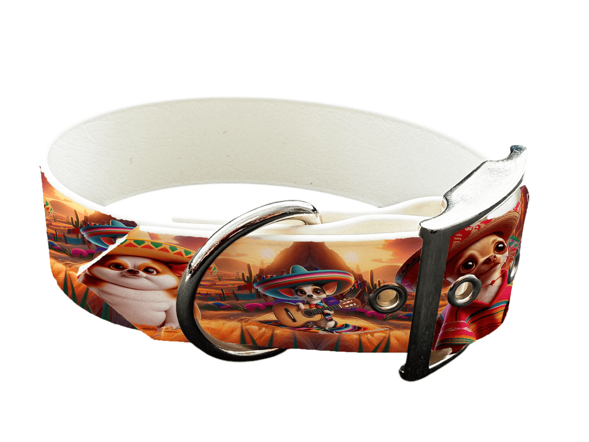 L'atelier du Fourmilier Colliers 41 Collier large pour chien en BioThane® imprimé – Collection chiens– 38mm