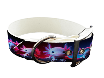 L'atelier du Fourmilier Colliers 64 Collier large pour chien en BioThane® imprimé – Collection animaux sauvages– 38mm