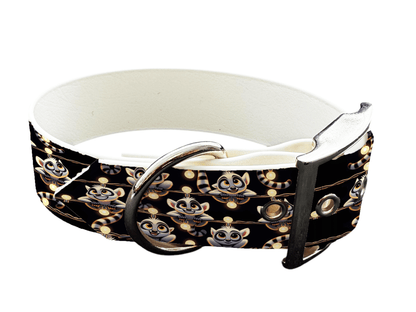 L'atelier du Fourmilier Colliers 75 Collier large pour chien en BioThane® imprimé – Collection animaux pop/kawaii – 38mm