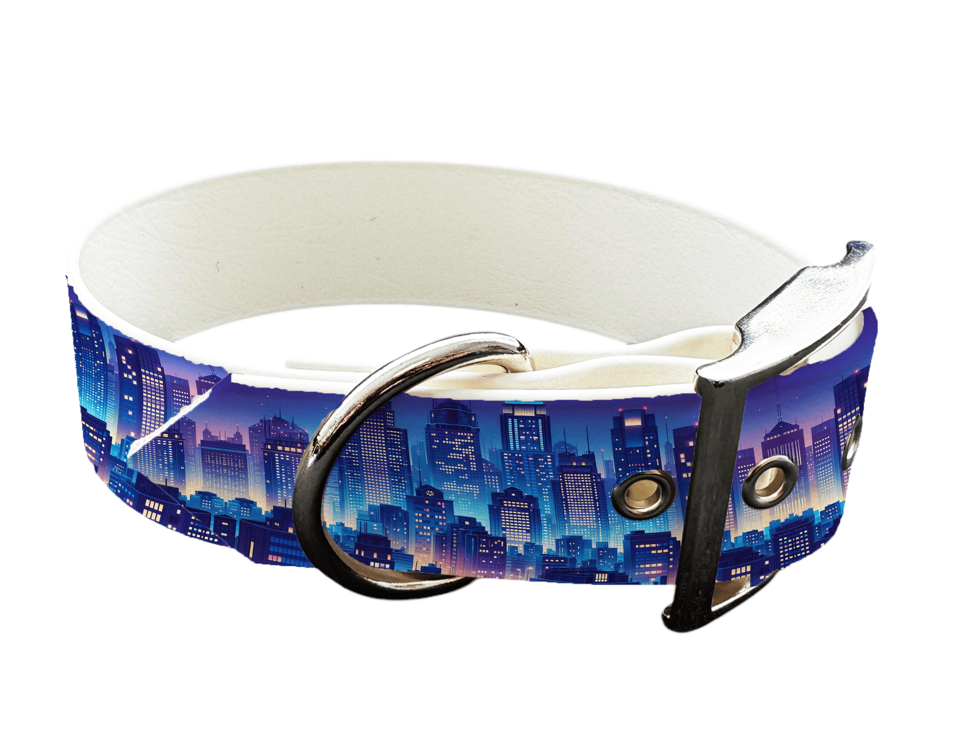 L'atelier du Fourmilier Colliers 90 Collier large pour chien en BioThane® imprimé – Collection pop art– 38