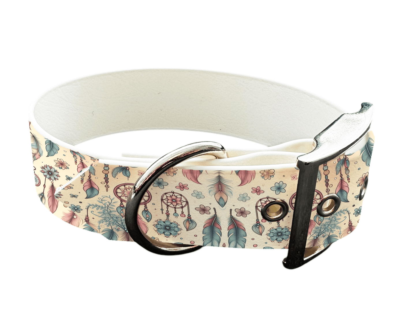 L'atelier du Fourmilier Colliers 97 Collier large pour chien en BioThane® imprimé – Collection Tribal – 38mm