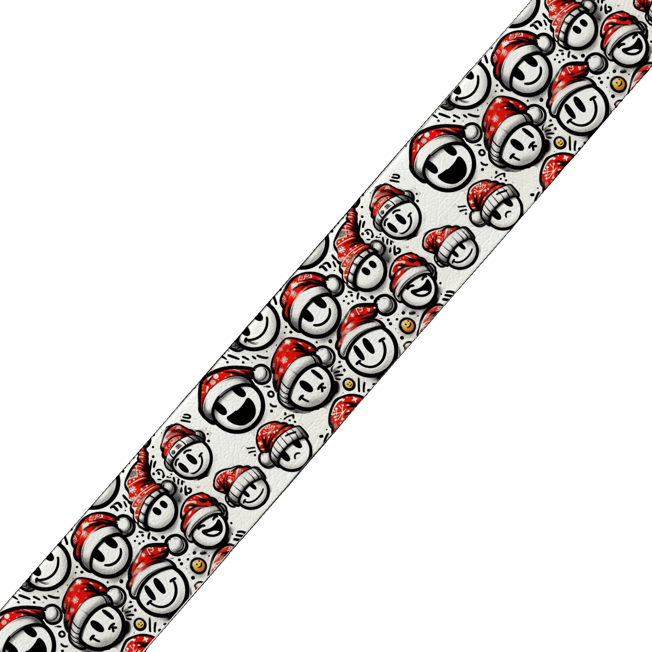 L'atelier du Fourmilier colliers Collier pour chien en BioThane® imprimé – Collection Noël– 25mm