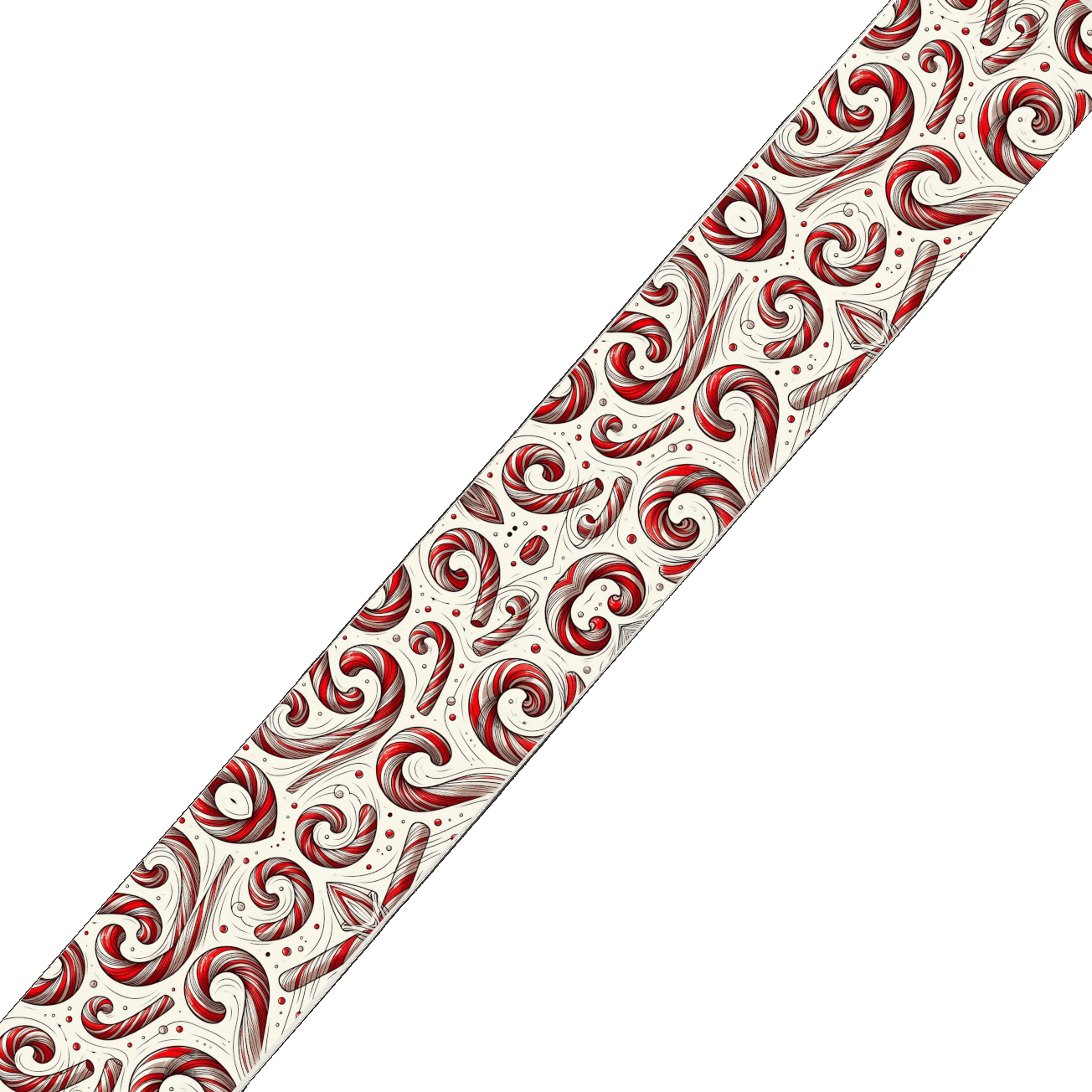 L'atelier du Fourmilier colliers Collier pour chien en BioThane® imprimé – Collection Noël– 25mm
