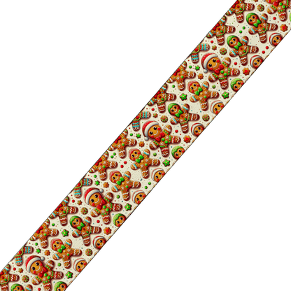 L'atelier du Fourmilier colliers Collier pour chien en BioThane® imprimé – Collection Noël– 25mm