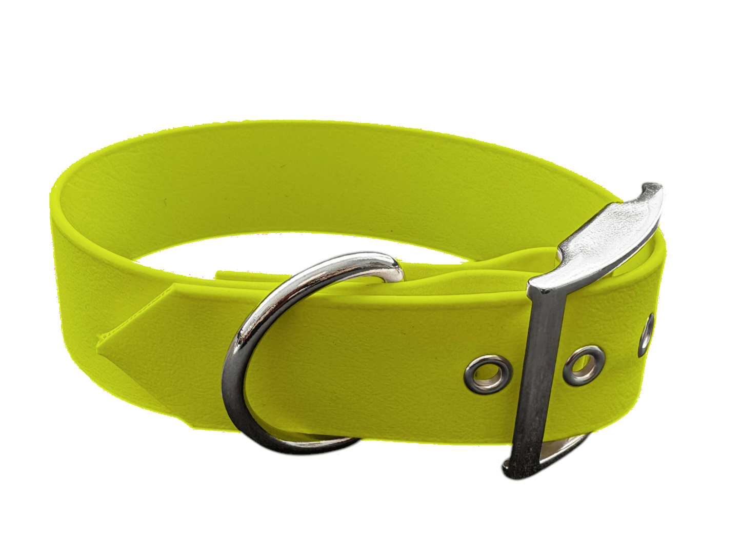 L'atelier du Fourmilier Colliers Jaune Fluo Collier large (38mm)