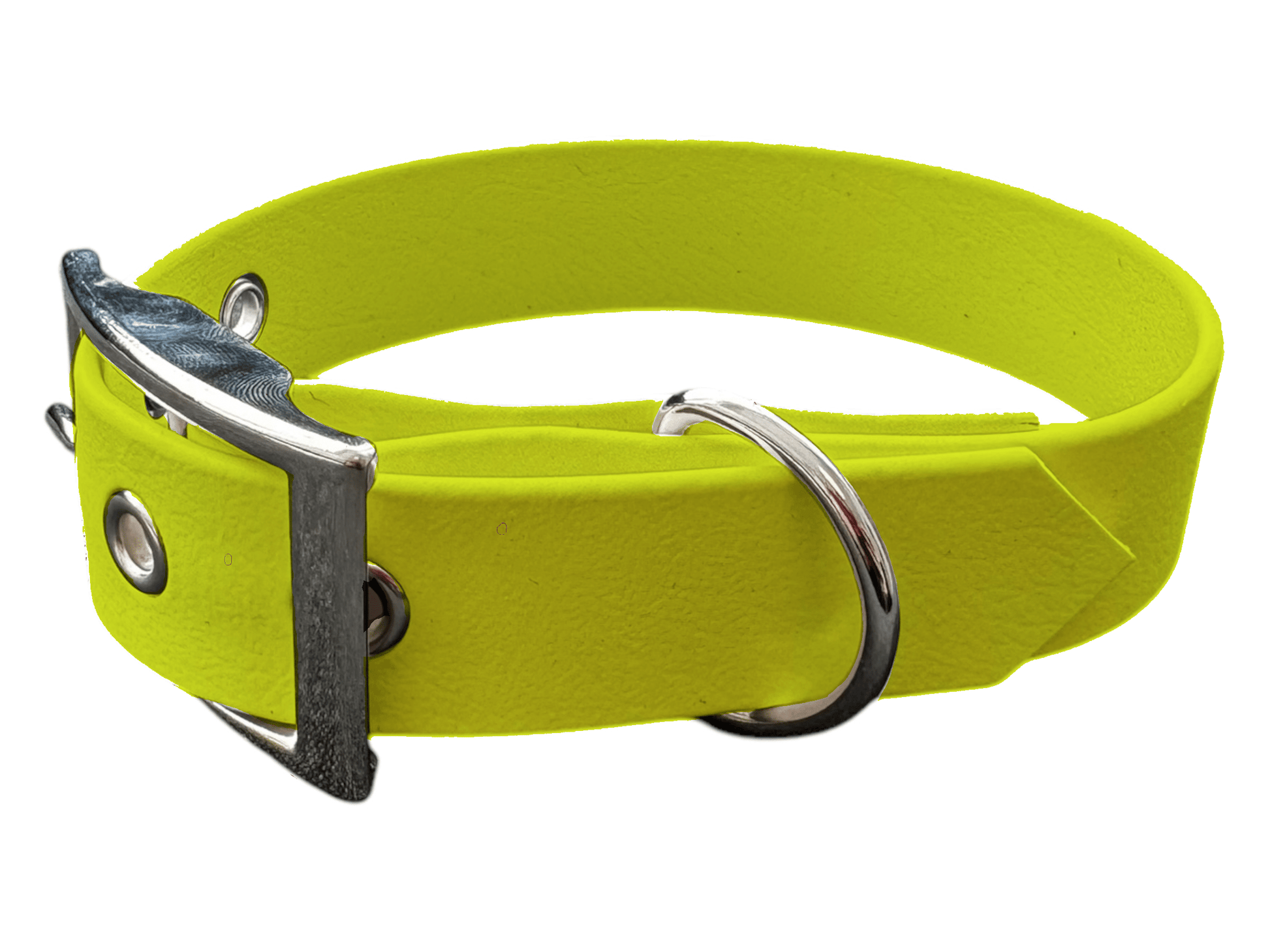 L'atelier du Fourmilier Colliers Jaune Fluo Collier moyen (25mm)