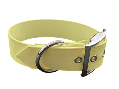 L'atelier du Fourmilier Colliers Jaune Pastel Collier large (38mm)