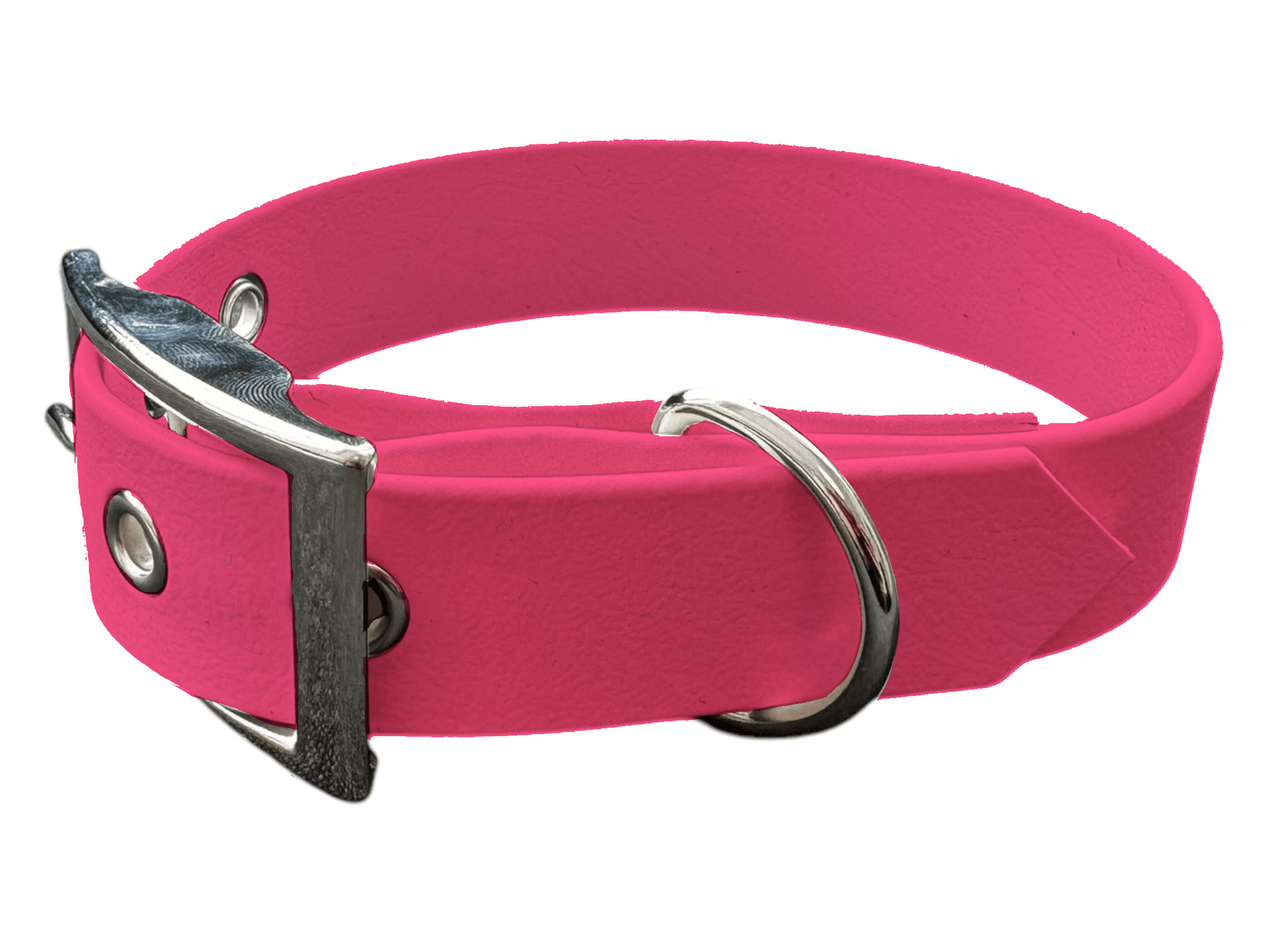 L'atelier du Fourmilier Colliers Rose Fluo Collier Fin (19mm) – Élégance et Solidité