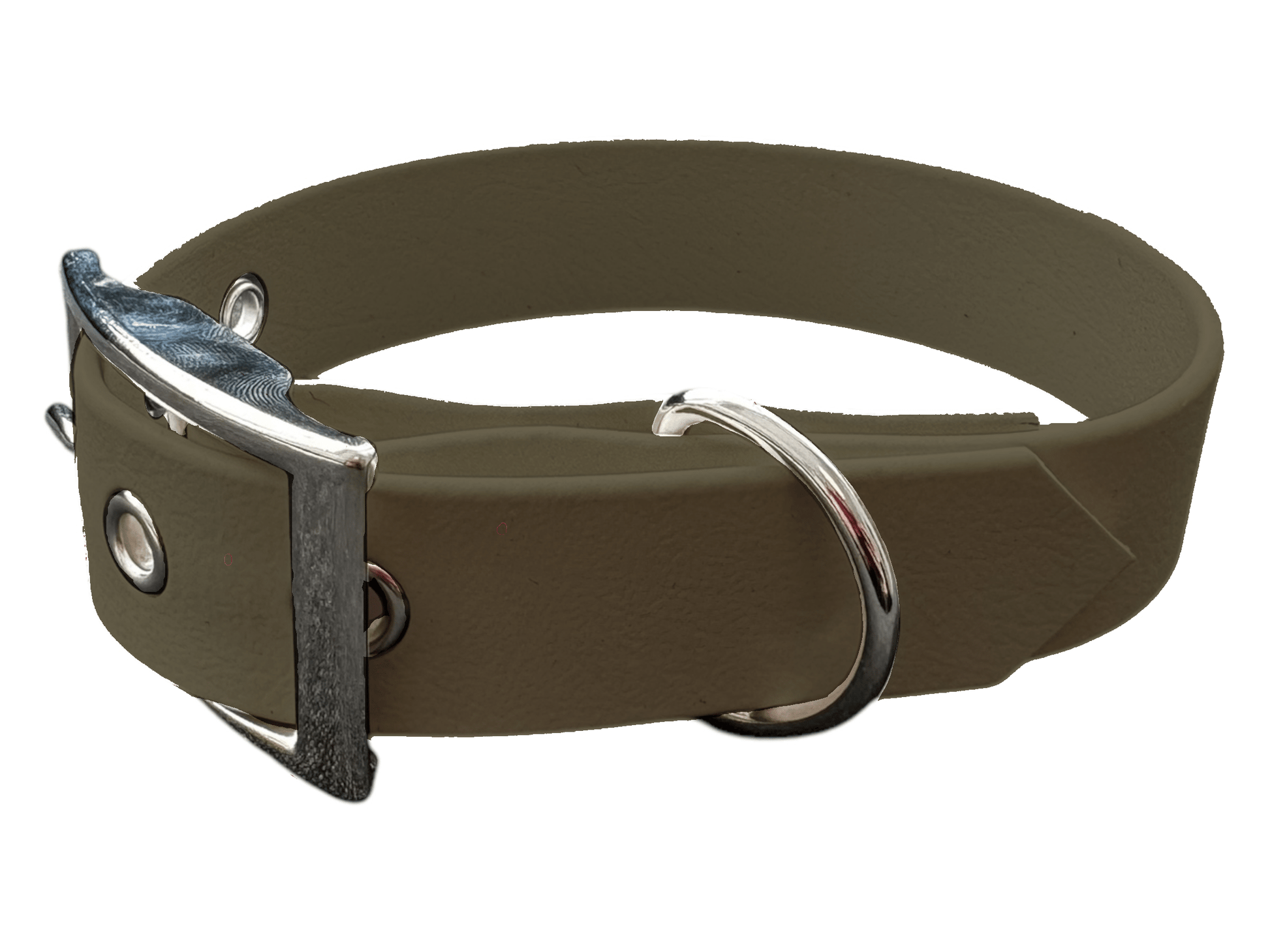 L'atelier du Fourmilier Colliers Vert Olive Collier Fin (19mm) – Élégance et Solidité