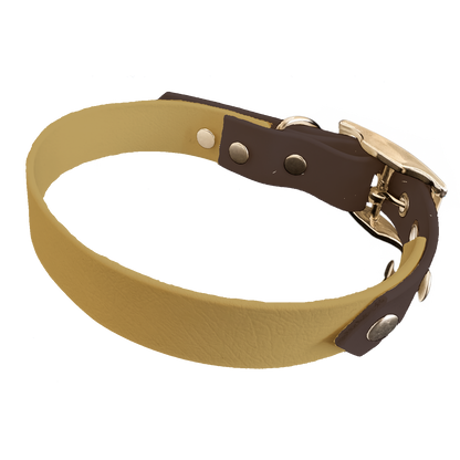 Collier Bicolore en BioThane®  19 mm – coloris personnalisable