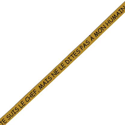 L'atelier du Fourmilier Laisse à message Laisse à messages, coloris et largeur au choix