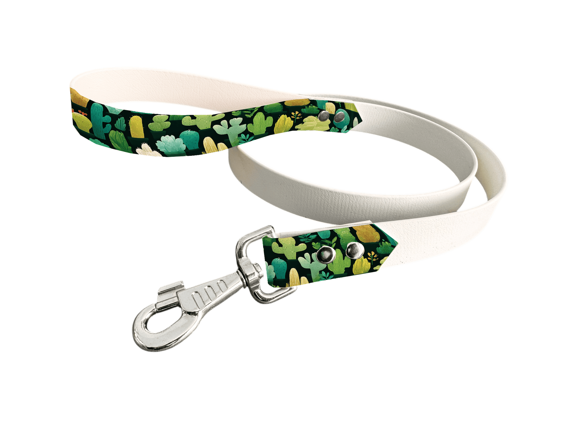 L'atelier du Fourmilier Laisse bicolore 250 / 19mm Laisse en BioThane® avec poignée imprimée – Collection Fleur - Coloris au choix