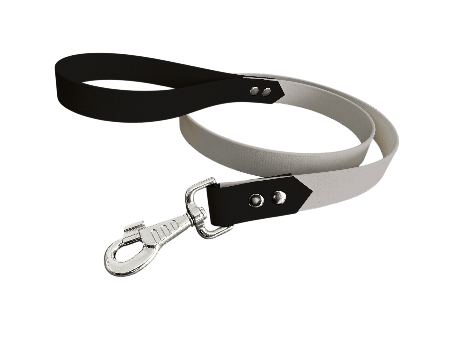 L'atelier du Fourmilier Laisse bicolore Argent Laisse bicolore Classique en BioThane