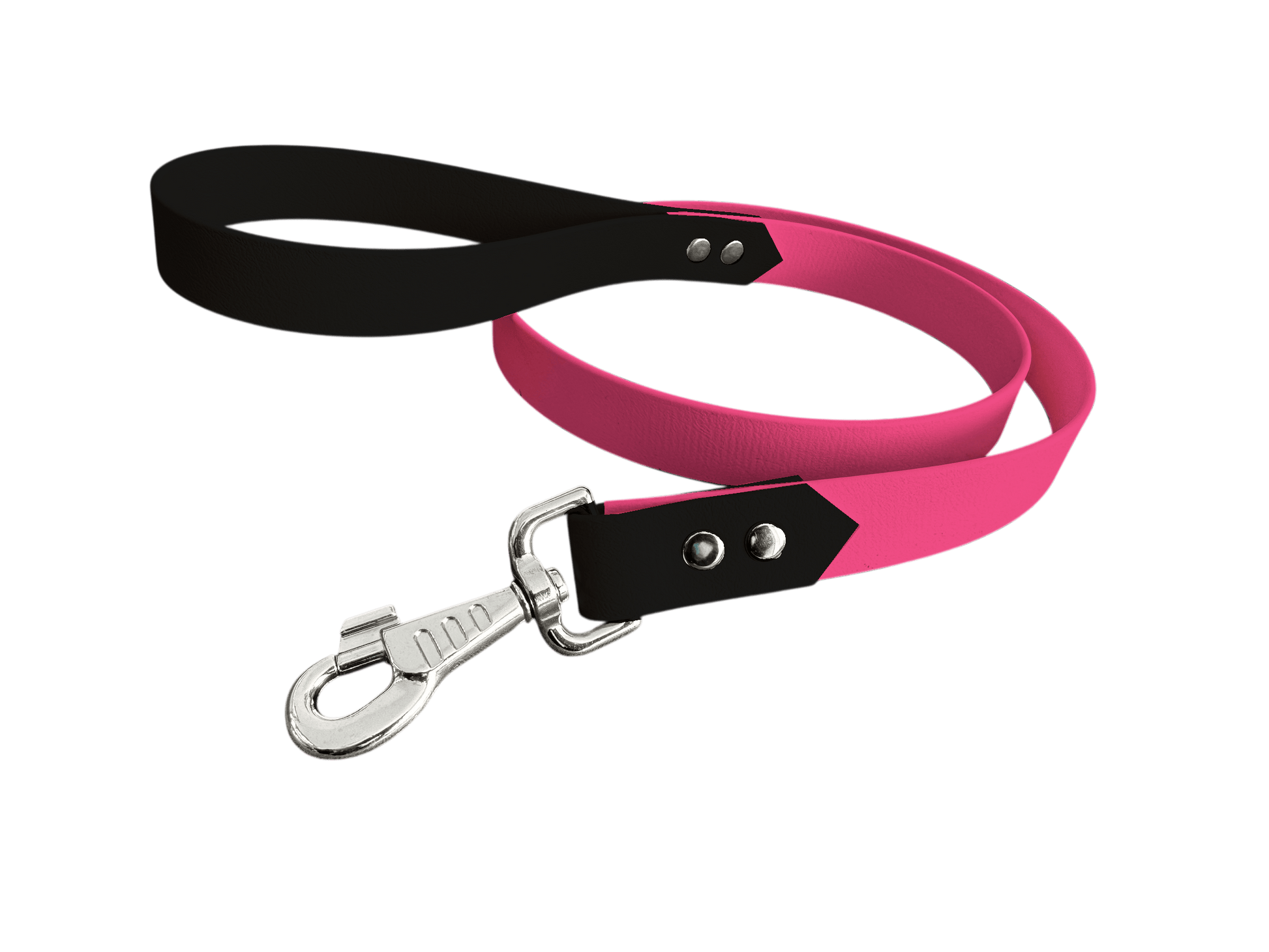 L'atelier du Fourmilier Laisse bicolore Fuchsia Laisse bicolore Classique en BioThane