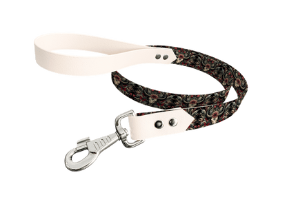 L'atelier du Fourmilier Laisse bicolore longe imprimée 166 / 19mm Laisse bicolore en BioThane® avec longe imprimée – Collection Tribal - Coloris au choix