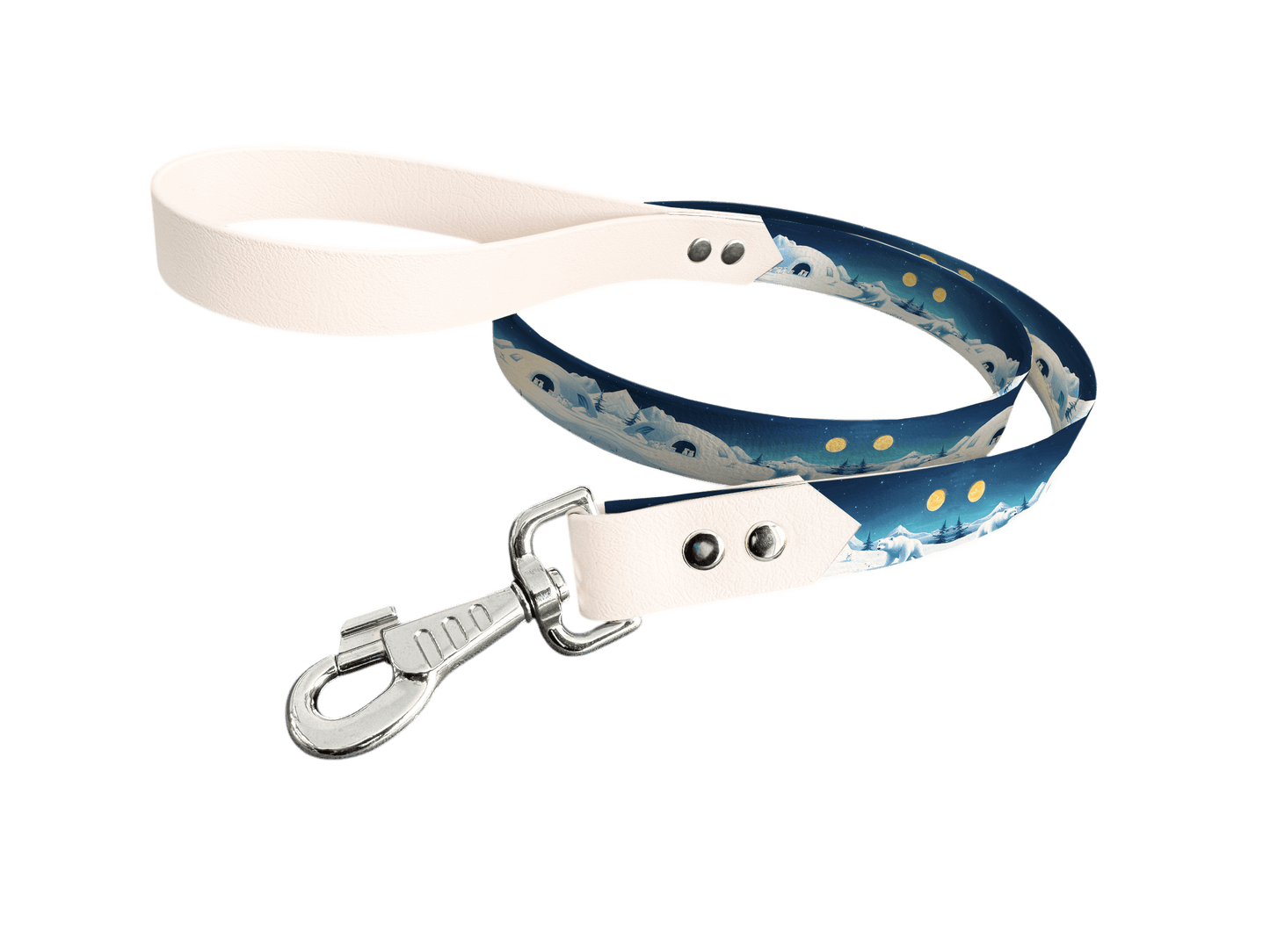 L'atelier du Fourmilier Laisse bicolore longe imprimée 176 / 19mm Laisse bicolore en BioThane® avec longe imprimée – Collection Animaux sauvages- Coloris au choix