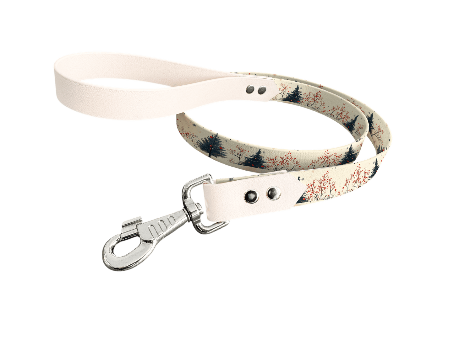 L'atelier du Fourmilier Laisse bicolore longe imprimée 186 / 19mm Laisse bicolore en BioThane® avec longe imprimée – Collection Paysages- Coloris au choix