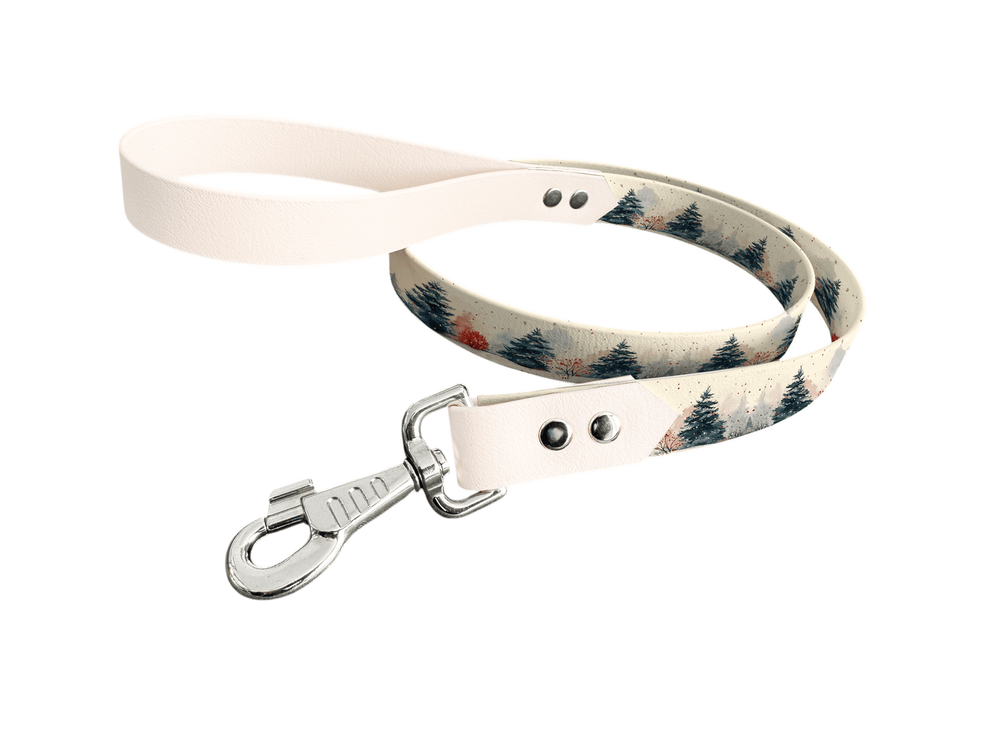 L'atelier du Fourmilier Laisse bicolore longe imprimée 189 / 19mm Laisse bicolore en BioThane® avec longe imprimée – Collection Paysages- Coloris au choix