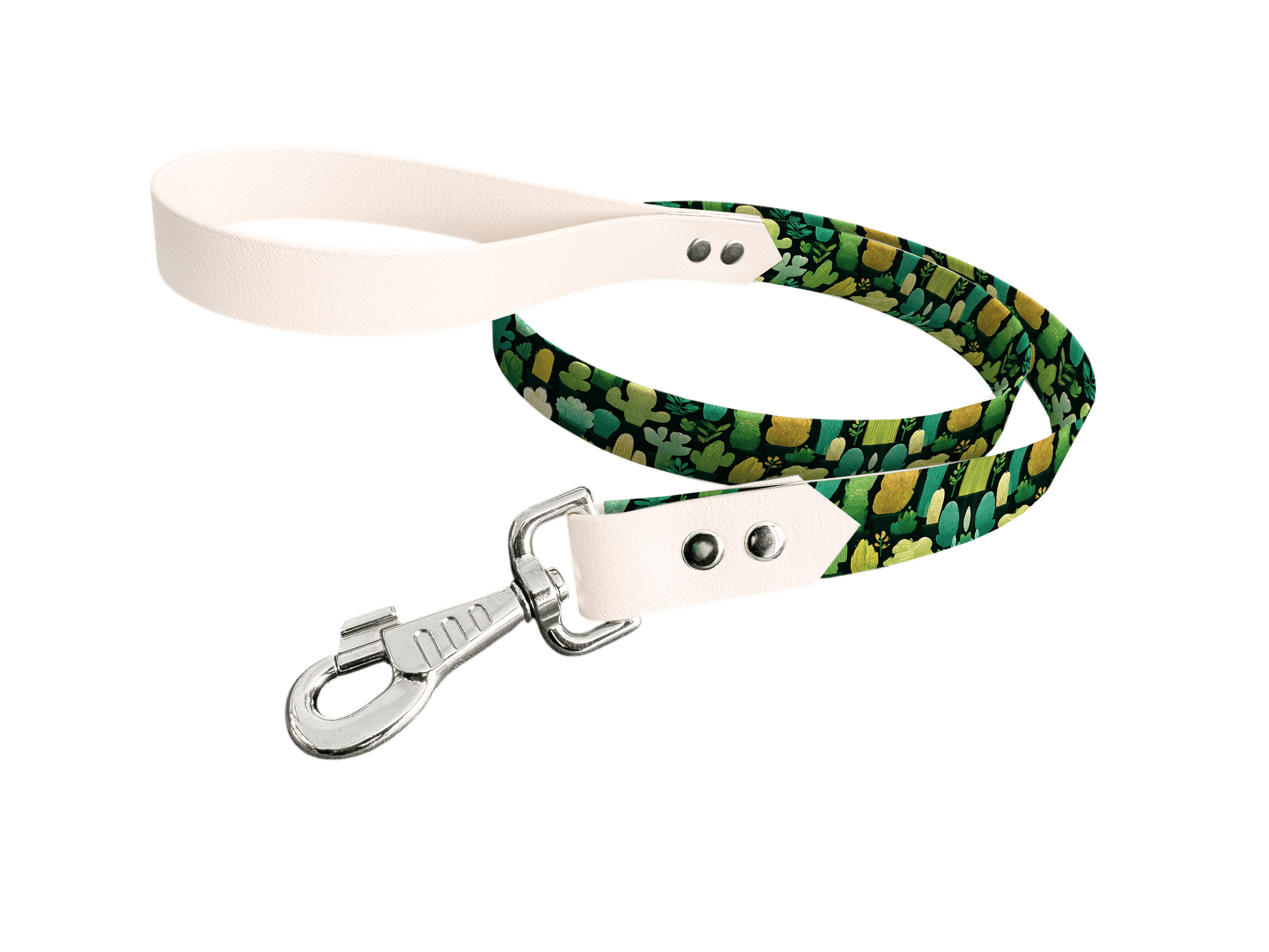 L'atelier du Fourmilier Laisse bicolore longe imprimée 19mm / 250 Laisse en BioThane® avec longe imprimée – Collection Fleur - Coloris au choix