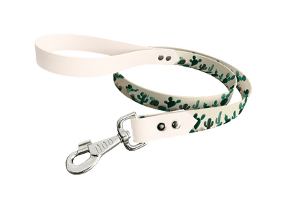 L'atelier du Fourmilier Laisse bicolore longe imprimée 19mm / 401 Laisse en BioThane® avec longe imprimée – Collection Fleur - Coloris au choix