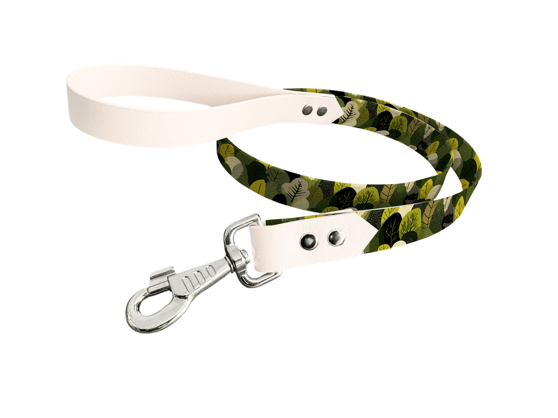 L'atelier du Fourmilier Laisse bicolore longe imprimée 19mm / 429 Laisse en BioThane® avec longe imprimée – Collection Fleur - Coloris au choix