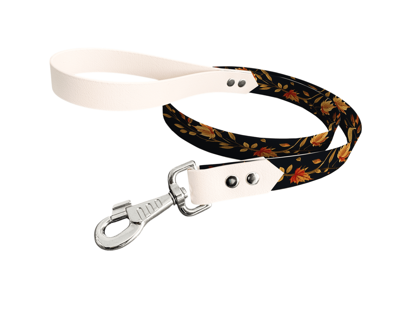 L'atelier du Fourmilier Laisse bicolore longe imprimée 297 / 19mm Laisse bicolore en BioThane® avec longe imprimée – Collection Galaxie- Coloris au choix
