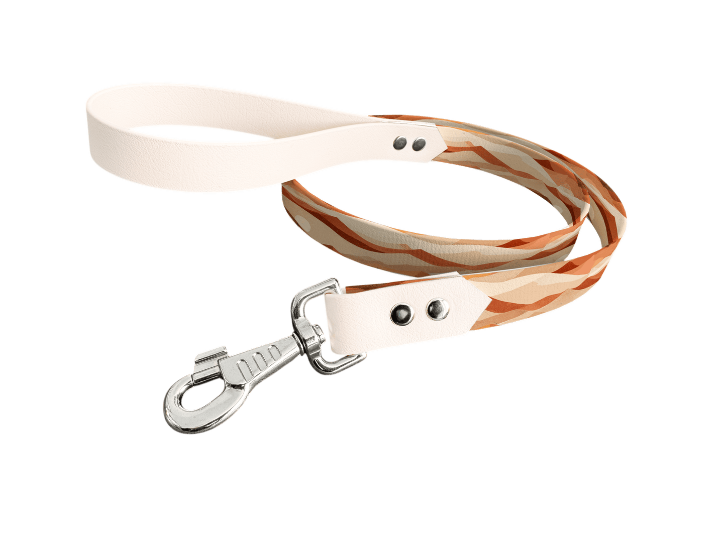 L'atelier du Fourmilier Laisse bicolore longe imprimée 419 / 19mm Laisse bicolore en BioThane® avec longe imprimée – Collection Paysages- Coloris au choix