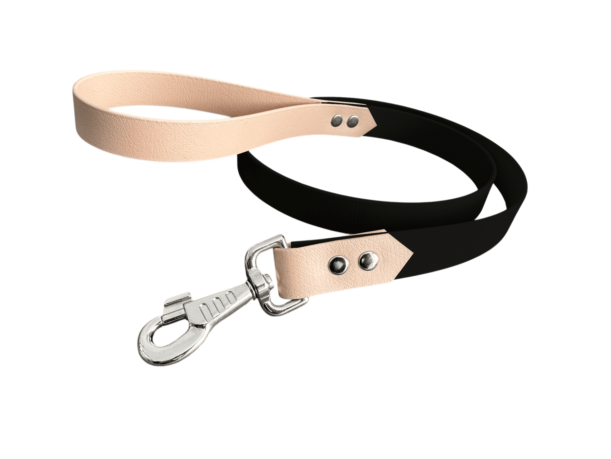 L'atelier du Fourmilier Laisse bicolore Noir Laisse bicolore Classique en BioThane