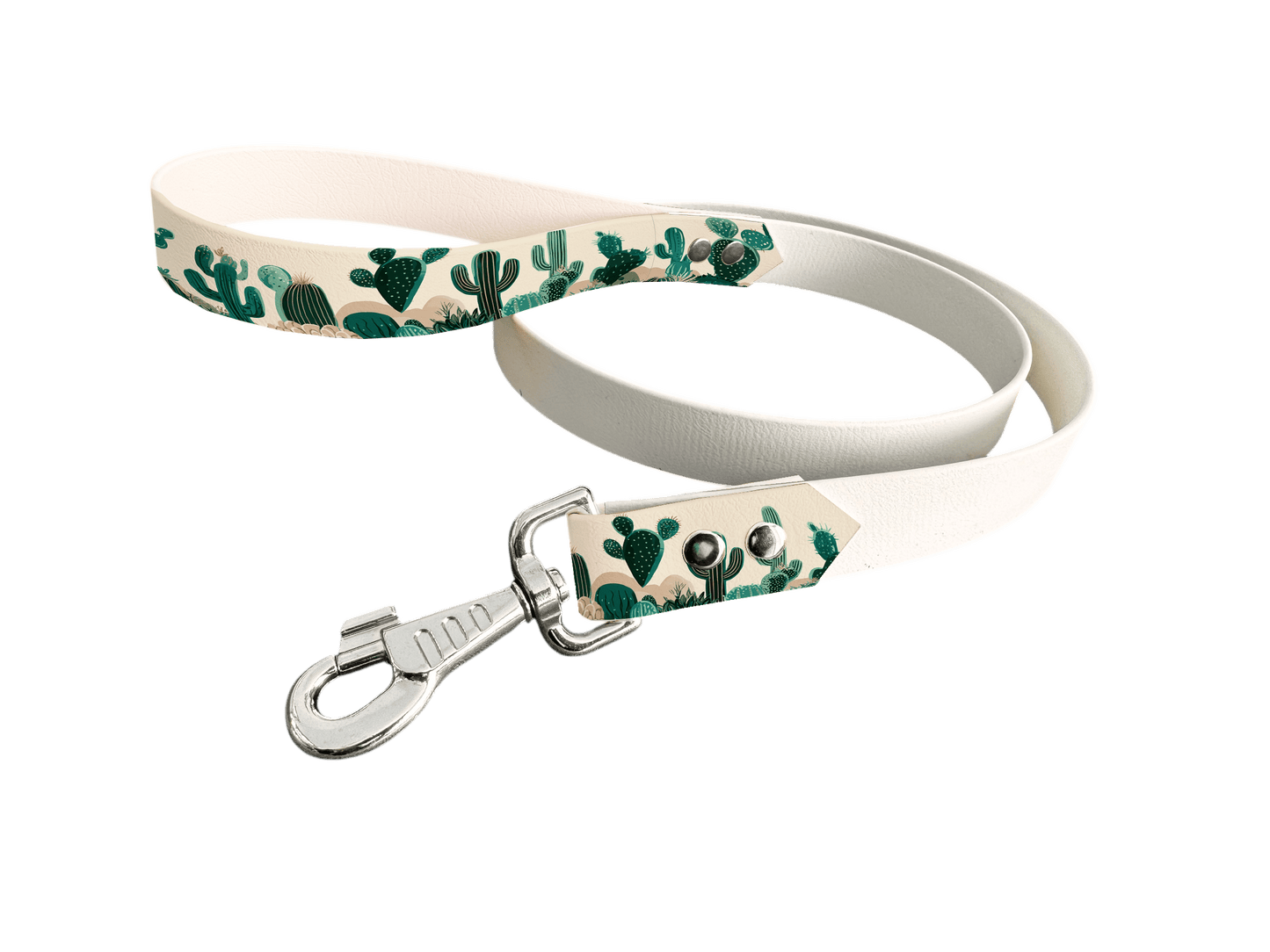 L'atelier du Fourmilier Laisse bicolore poignée imprimée 19mm / 401 Laisse en BioThane® avec poignée imprimée – Collection Fleur - Coloris au choix