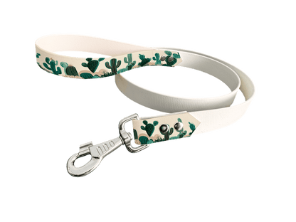 L'atelier du Fourmilier Laisse bicolore poignée imprimée 19mm / 401 Laisse en BioThane® avec poignée imprimée – Collection Fleur - Coloris au choix