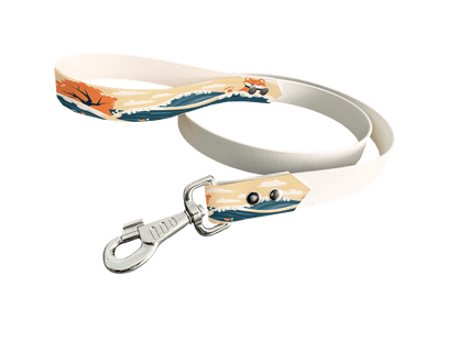 L'atelier du Fourmilier Laisse bicolore poignée imprimée 222 / 19mm Laisse bicolore en BioThane® avec poignée imprimée – Collection Chiens- Coloris au choix