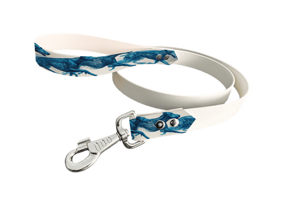 L'atelier du Fourmilier Laisse bicolore poignée imprimée 231 / 19mm Laisse bicolore en BioThane® avec poignée imprimée – Collection Chiens- Coloris au choix