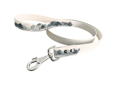 L'atelier du Fourmilier Laisse bicolore poignée imprimée 310 / 19mm Laisse bicolore en BioThane® avec poignée imprimée – Collection Noël - Coloris au choix