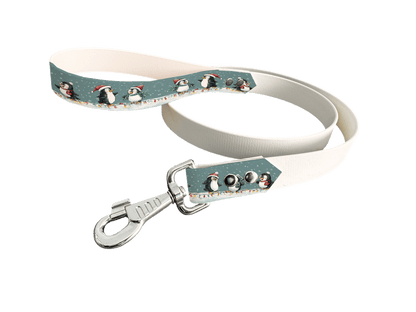 L'atelier du Fourmilier Laisse bicolore poignée imprimée 321 / 19mm Laisse bicolore en BioThane® avec poignée imprimée – Collection Noël - Coloris au choix