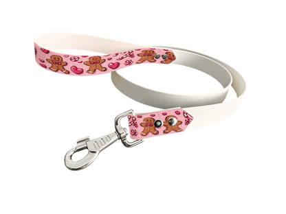 L'atelier du Fourmilier Laisse bicolore poignée imprimée 322 / 19mm Laisse bicolore en BioThane® avec poignée imprimée – Collection Noël - Coloris au choix